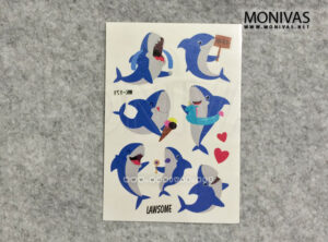 Friendly Shark Aquarium Theme Party Temporary Tattoo Sticker