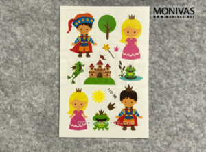Frog Prince Fairy Tale Theme Party Temporary Tattoo Sticker