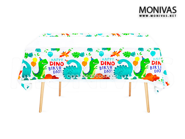 Happy Dinosaur Birthday Party Table Cover Sheet