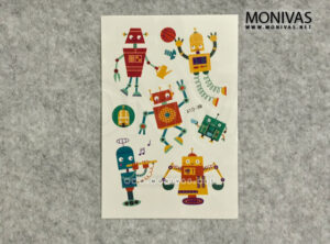 Hobby Robots Theme Party Temporary Tattoo Sticker