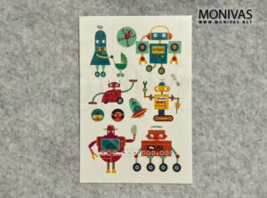 Household Robots Theme Party Temporary Tattoo Sticker