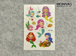 Mermaids Aquarium Theme Party Temporary Tattoo Sticker