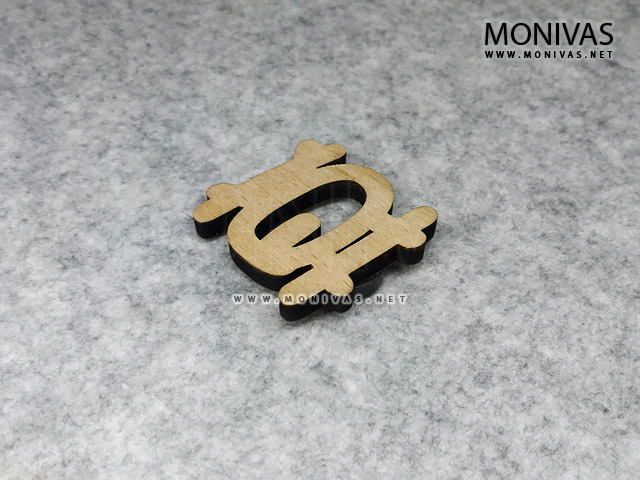 Mo Surname Wooden Magnet