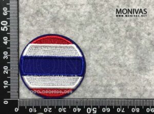 Round Thailand Flag Iron On Patch