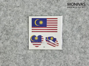 Malaysia Flag Temporary Tattoo Stickers (8pcs)