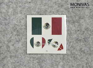 Mexico Flag Temporary Tattoo Stickers (8pcs)
