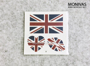 UK Flag Temporary Tattoo Stickers (8pcs)