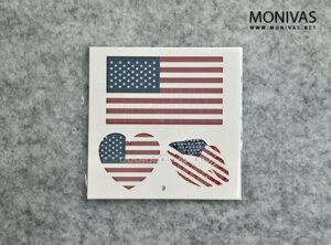 USA Flag Temporary Tattoo Stickers (8pcs)