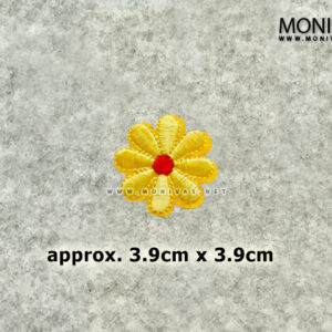 Yellow Daisy Flower Iron On Patch