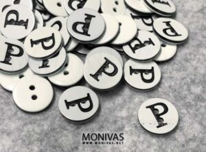 Capital P Initial Letters Alphabet Buttons (10pcs)