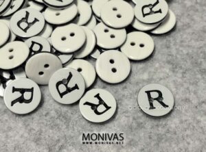 Capital R Initial Letters Alphabet Buttons (10pcs)