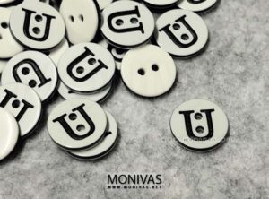 Capital U Initial Letters Alphabet Buttons (10pcs)