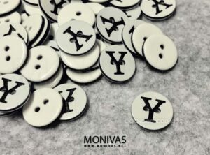 Capital Y Initial Letters Alphabet Buttons (10pcs)