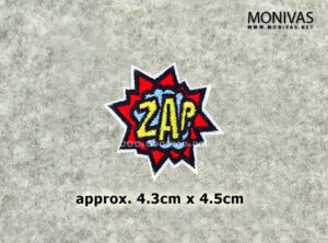 Zap Pop Art Word Iron On Patch