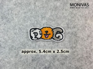 Dog Embroidery Word Iron On Patch