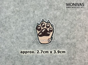 Dog Paw Paw Iron On Patch