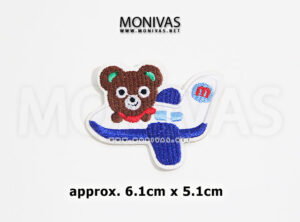 Pilot Bear Iron On Patch