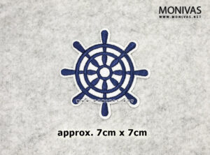 Ship Steering Wheel Iron On Patch