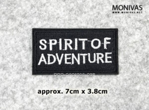 Spirit of Adventure Black Badge Iron On Patch