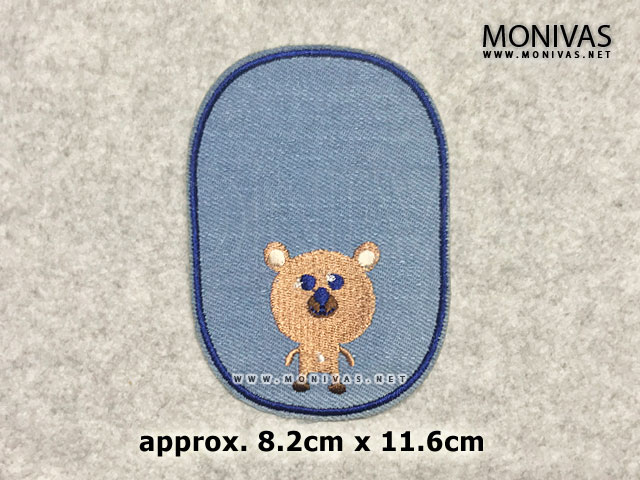 Denim Bear Repairing Iron On Patch