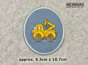 Denim Tow Truck Repairing Iron On Patch