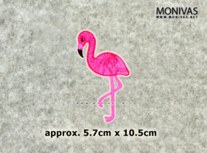 Flamingo Embroidery Iron On Patch