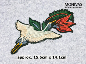 Flying Crane Iron On Patch