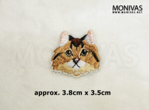 Maine Coon Cat Head Iron On Patch