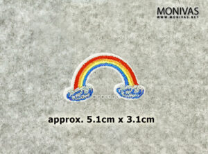 Rainbow Over Clouds Iron On Patch