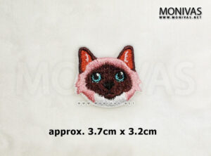 Siamese Cat Head Iron On Patch