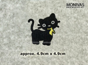 Black Cat Couple Iron On Patch Set (2pcs)