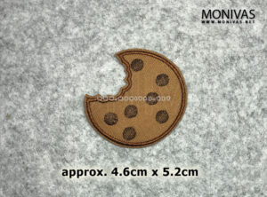 Chocolate Chips Cookie Iron On Patch