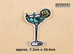 Cocktail Drink Iron On Patch