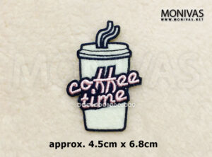 Coffee Time Iron On Patch