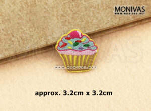 Small Cupcake Iron On Patch