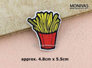 Curly Fries Iron On Patch