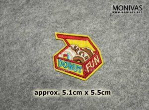 Donut Fun Box Iron On Patch