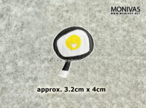 Egg in Frying Pan Iron On Patch