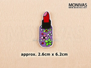 Floral Lipstick Iron On Patch
