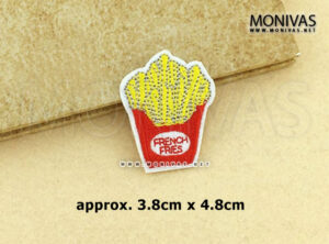French Fries Iron On Patch