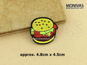Hamburger Iron On Patch