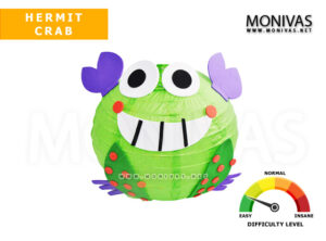 Hermit Crab Paper Lantern DIY Crafting Kit (with LED Light and Handle)