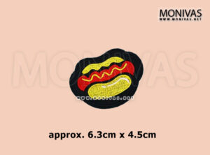 Hotdog Bun Iron On Patch