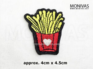 I Love Fries Iron On Patch
