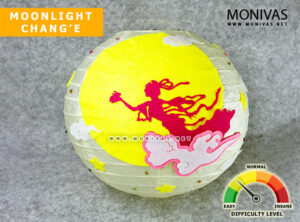 Moonlight Chang’e Paper Lantern DIY Crafting Kit (with LED Light and Handle)