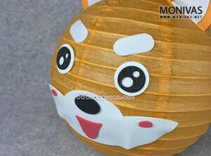 Shiba Inu Paper Lantern DIY Crafting Kit (with LED Light and Handle)