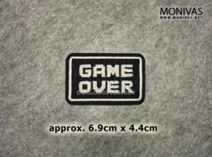 Game Over Badge Iron On Patch