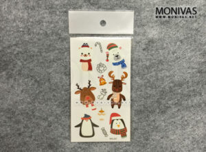 Glow in the Dark Christmas Party Temporary Tattoo Sticker Set (6pcs)