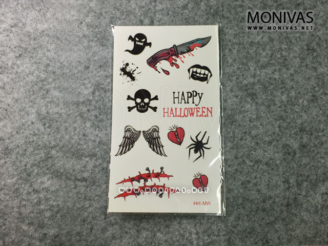 Happy Halloween Party Temporary Tattoo Stickers