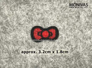 Cute Red Bow Iron On Patch
